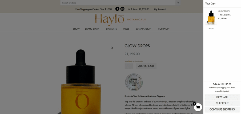 GLOW DROPS Haylo Botanicals