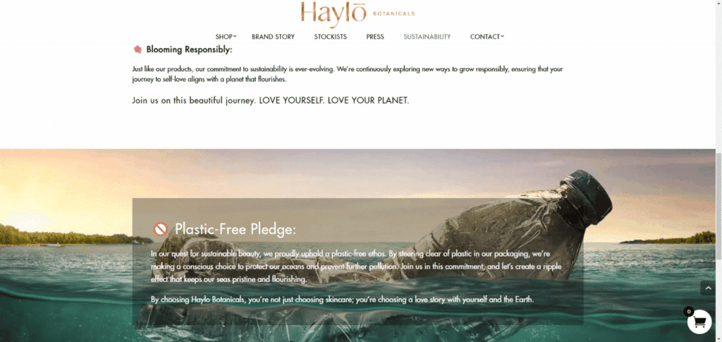 Sustainability Haylo Botanicals