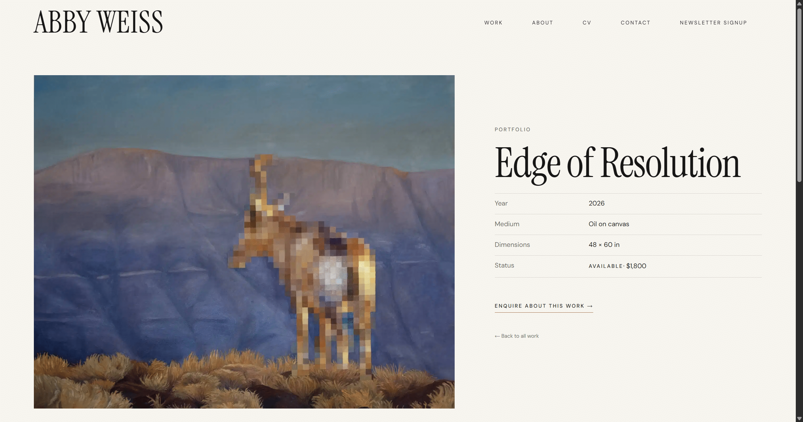 Abby Weiss Art - Edge of Resolution